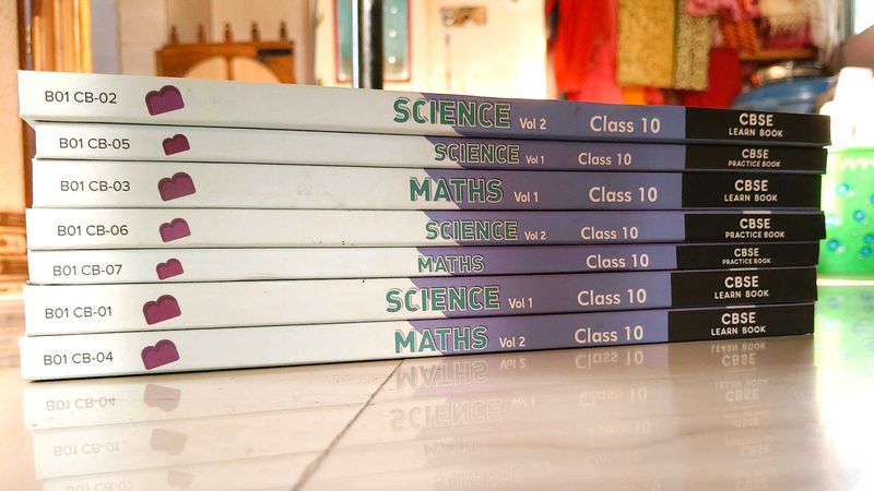 BYJU'S CLASS 10 MATHS &amp; SCIENCE 7 BOOKS COMBO