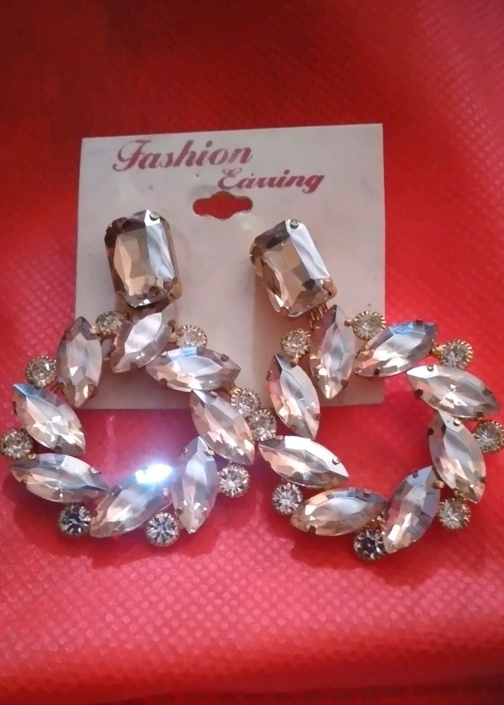 Earrings Golden Color
