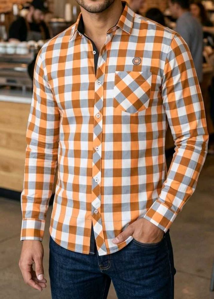 Checked Men Shirt