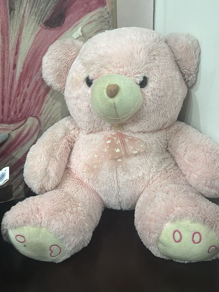 Cute Pink Teddy Bear Plush Toy