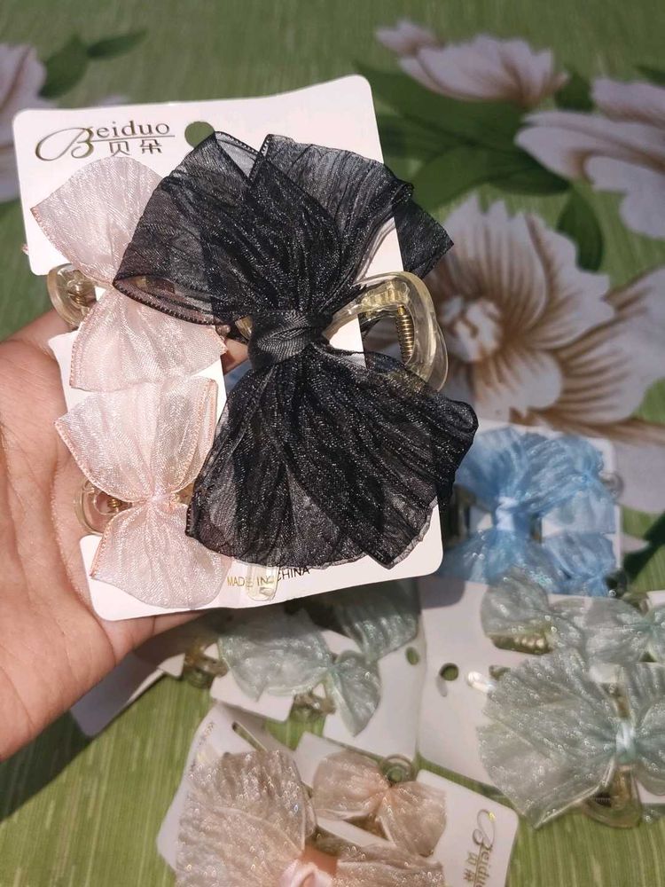 Korean Bow Hair Clips