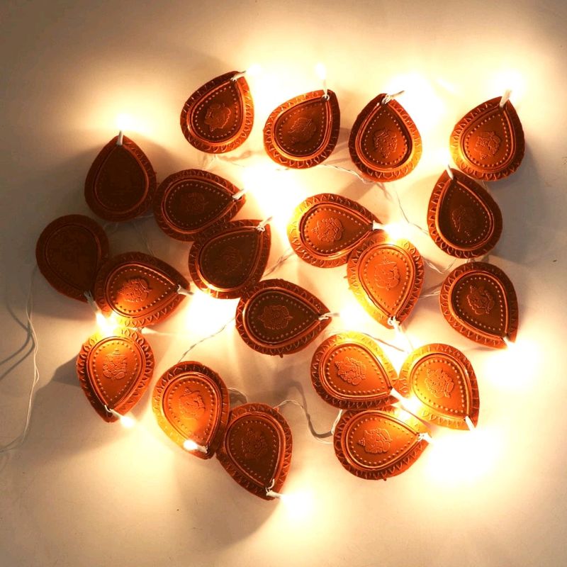 Brown Diya Light 2M Electric 21 Deepak