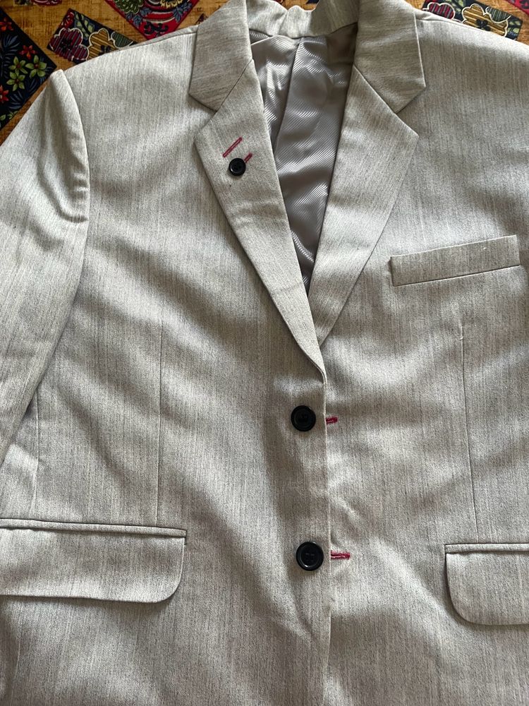 Formal blazer Set Men Grey With Pant