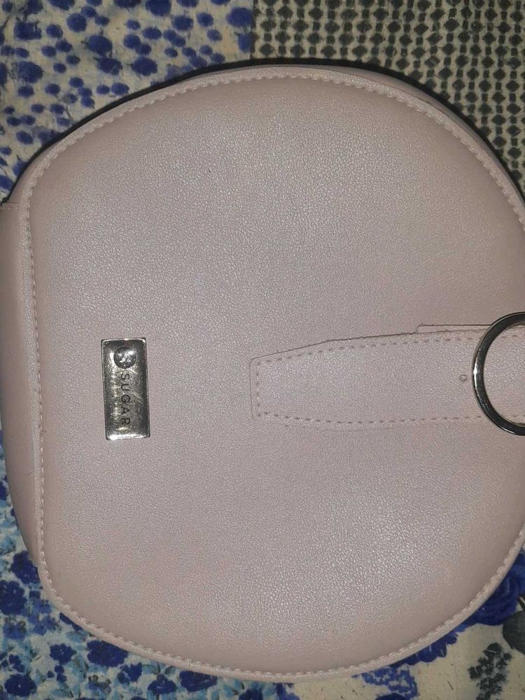Chic Pink Round Shoulder Bag