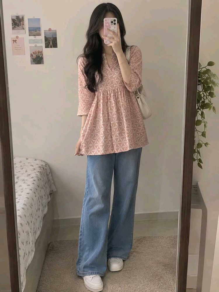 soft Pink short kurty