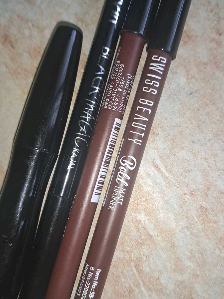 Mars &amp; Swiss Beauty Lip Liner &amp;gel eyeliner nyk