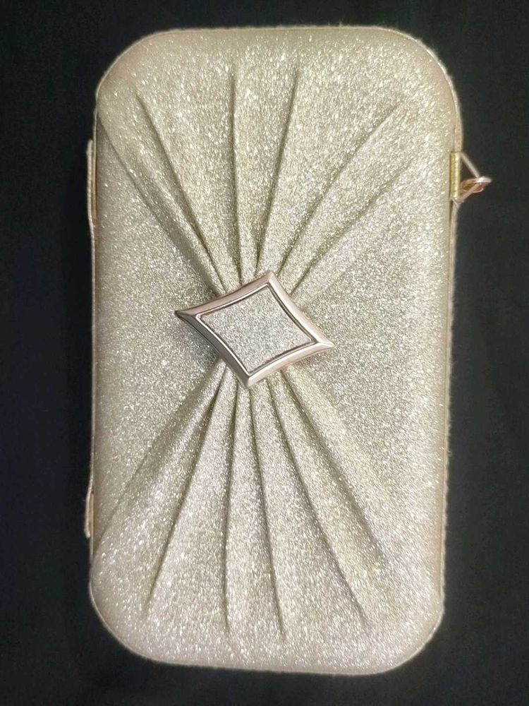 Sparkly Silver Clutch Purse