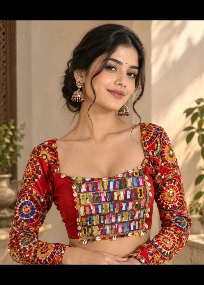 Vibrant Embroidered Blouse