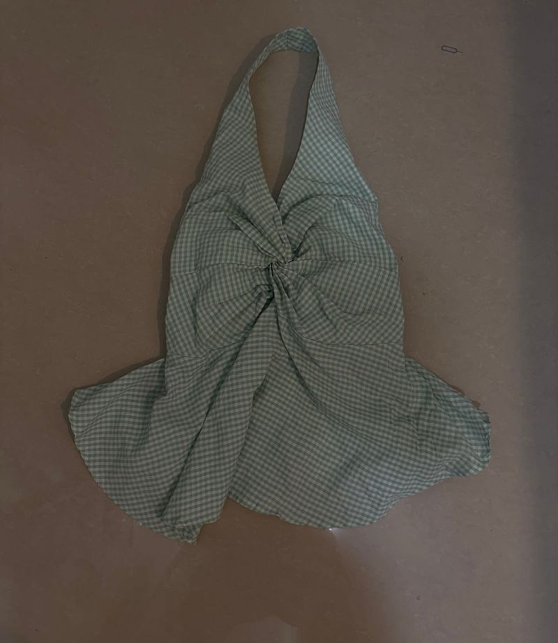 Cute Gingham Halter Top