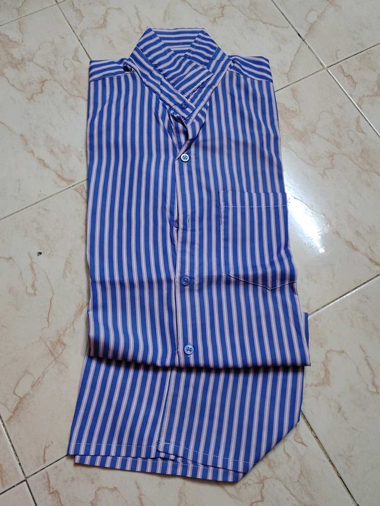 New L size Classic Striped Men's shirt