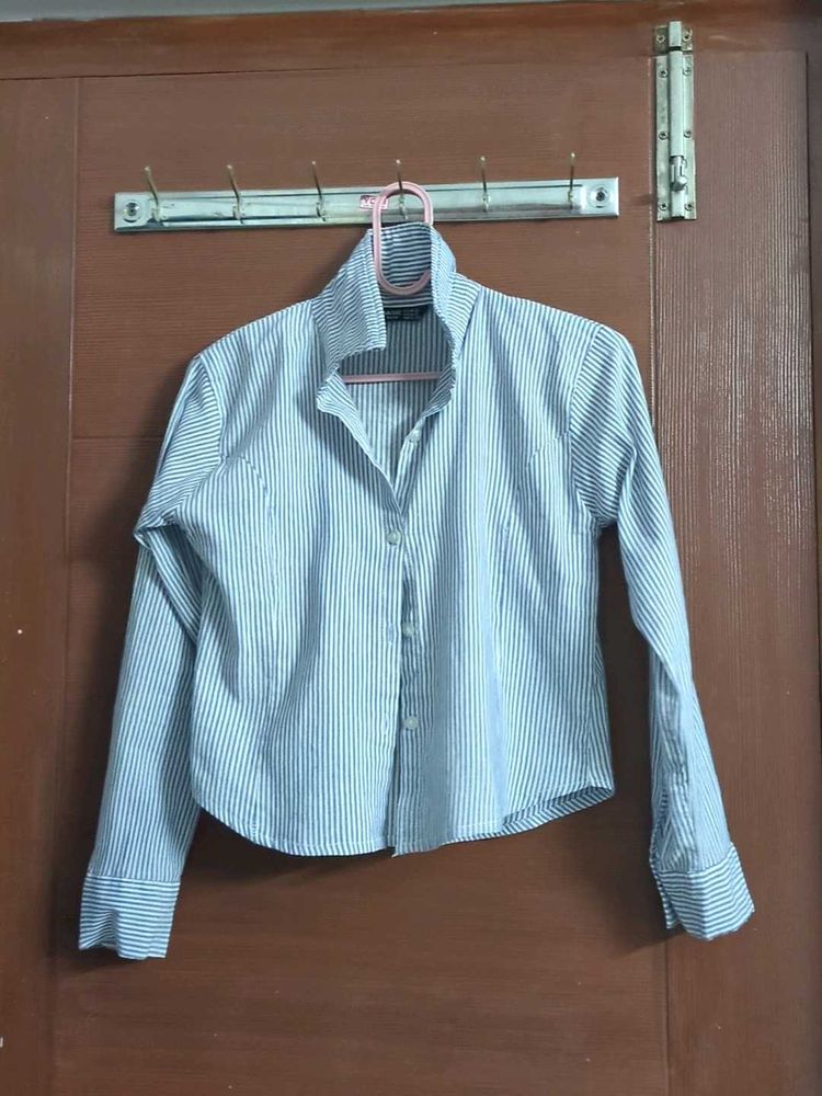 Classic Striped Button-Down Shirt