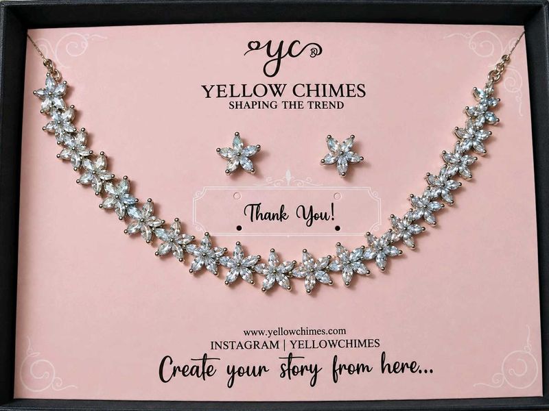 brand new, Yellow Chimes Necklace &amp; earing