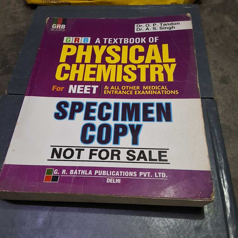 Textbook of Physical Chemistry for NEET