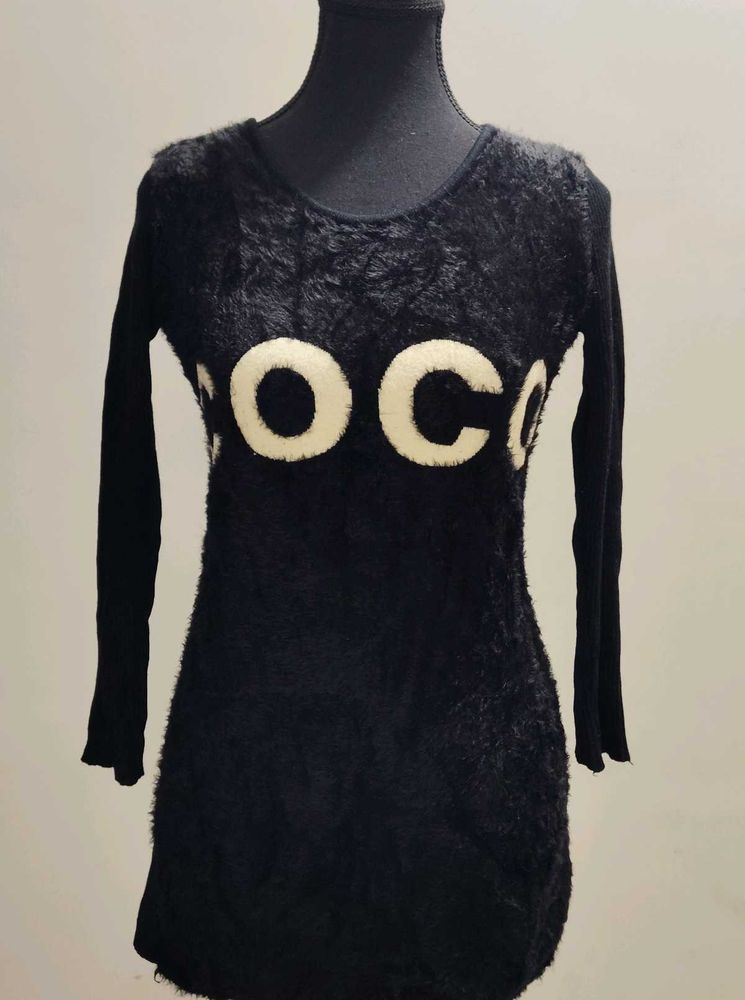 Black Fuzzy long sleeves