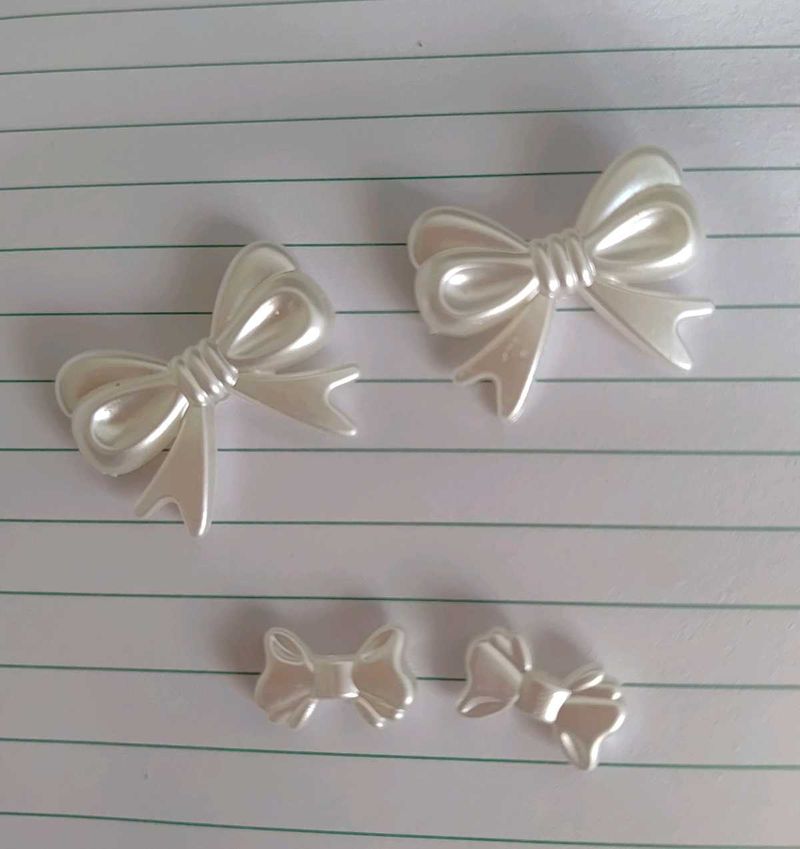 Bow jewellery raw material set of 4