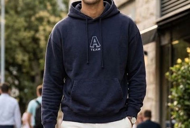 Navy "A Team" Hoodie