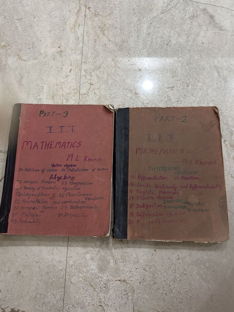 IIT Mathematics ML Khanna Part 2 &amp; 3