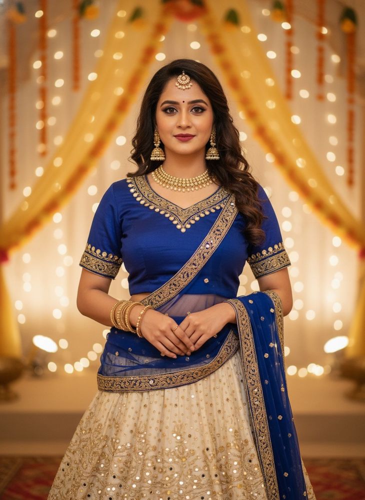 Wedding season SPL Zardozi Choli Mirror Top