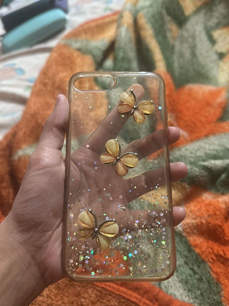 iPhone 7 Plus orange butterfly Cover