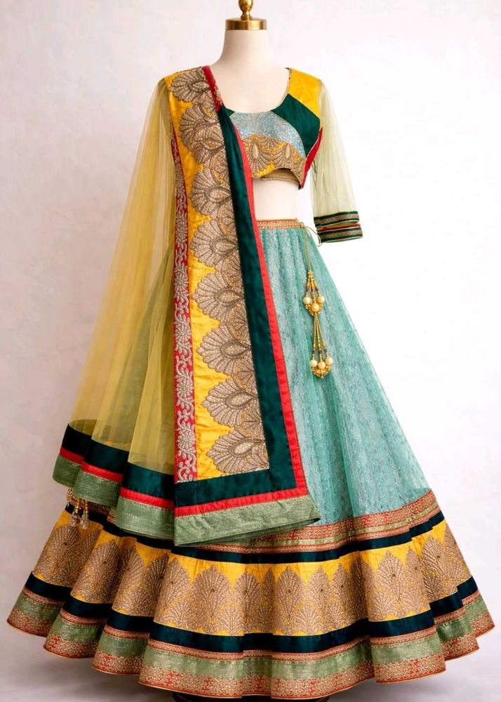 Designer blue Lehenga Choli
