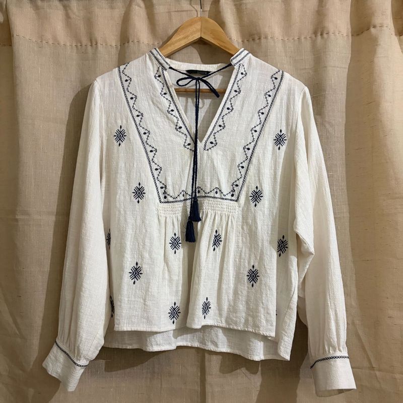 Boho Embroidered Blouse