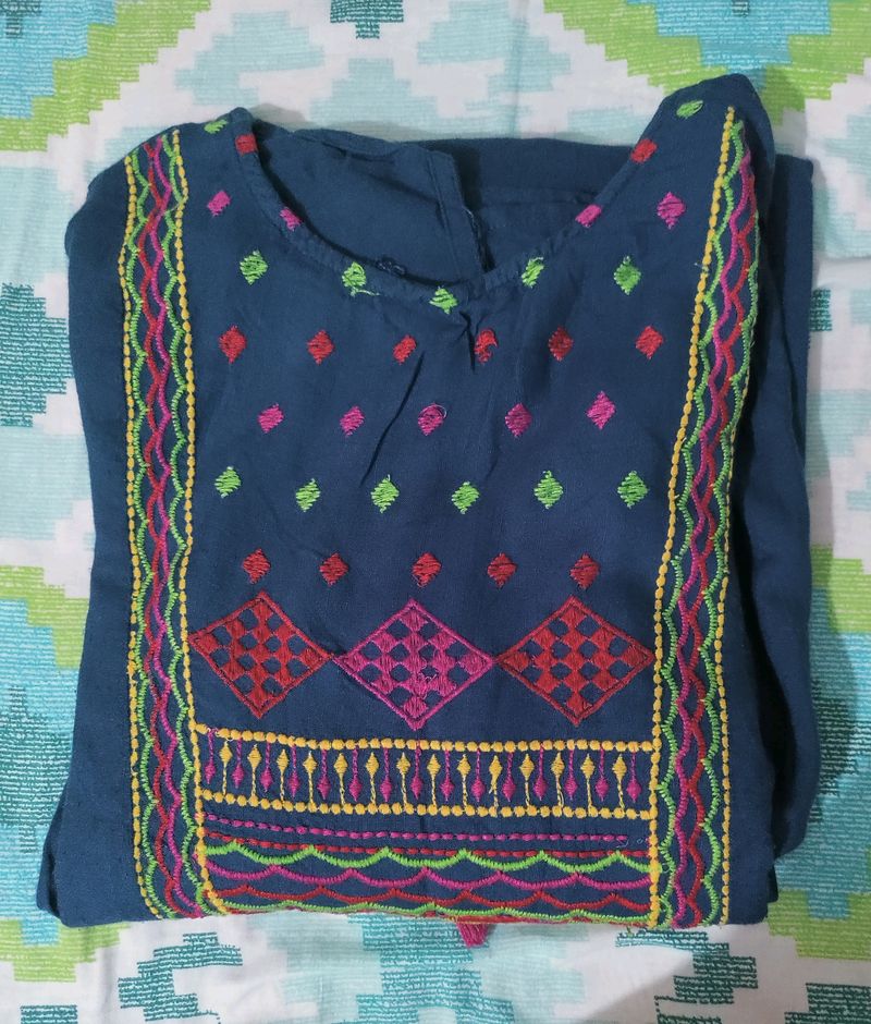 Embroidery Kurtha
