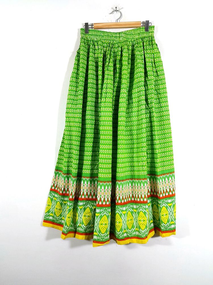 Green Casual Skirt (Women's)