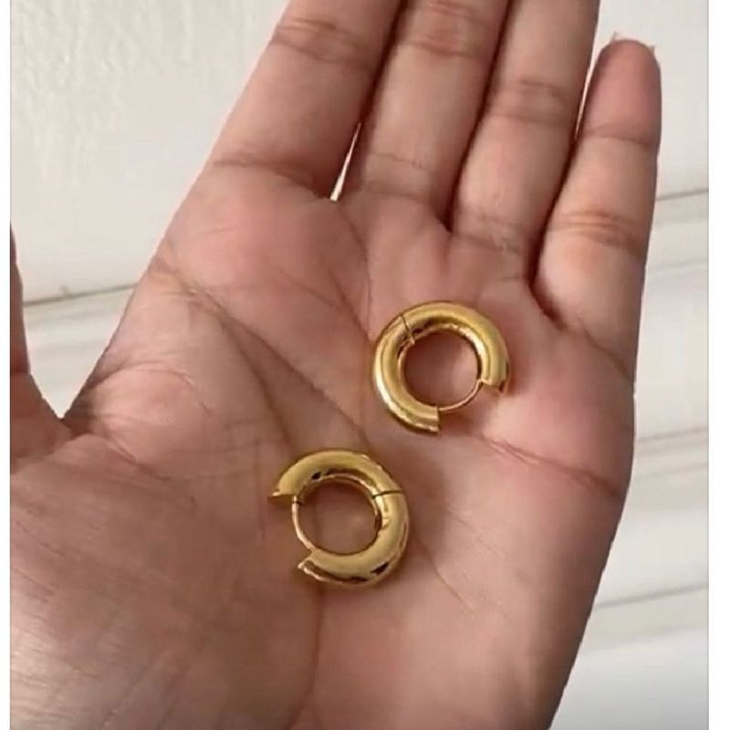 Basic Round Hoops Anti-tarnish