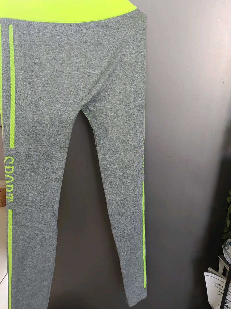 Grey &amp; Neon Activewear Leggings