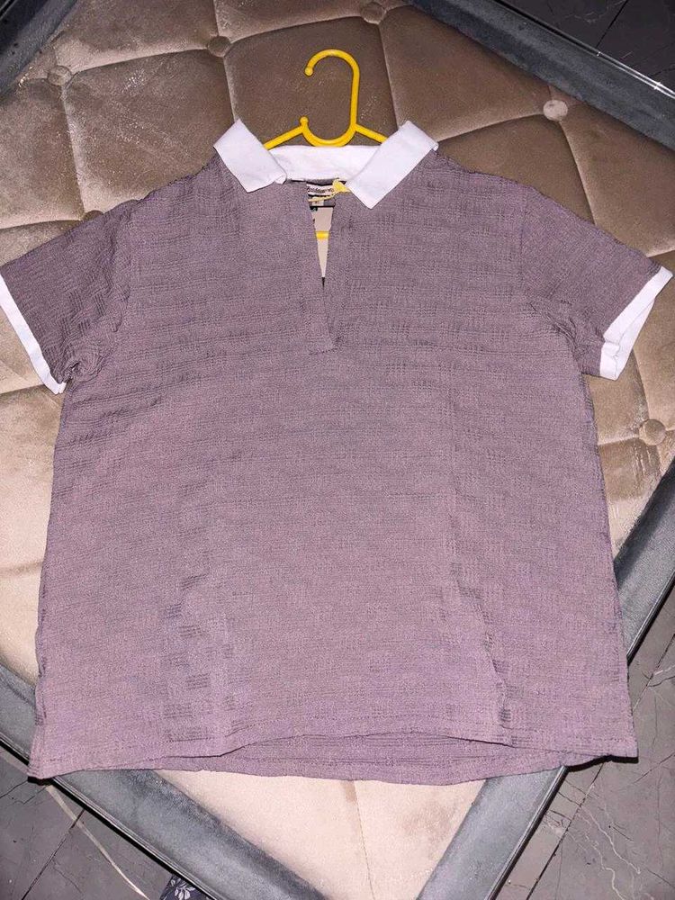 Casual Collared Top