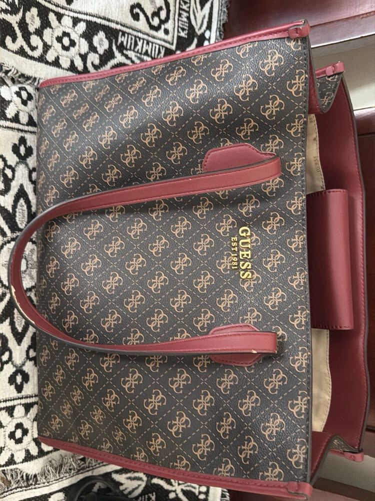 Guess Monogram Tote Bag
