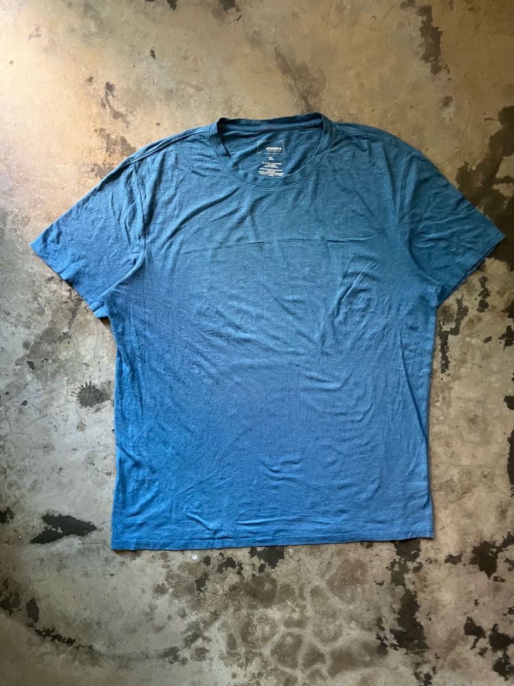 Blue Men's Crew Neck T-Shirt