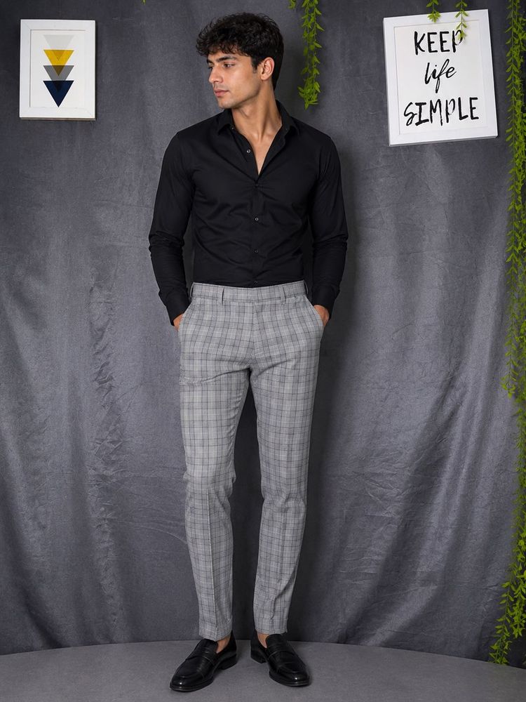H&amp;M Men's Checked Trousers