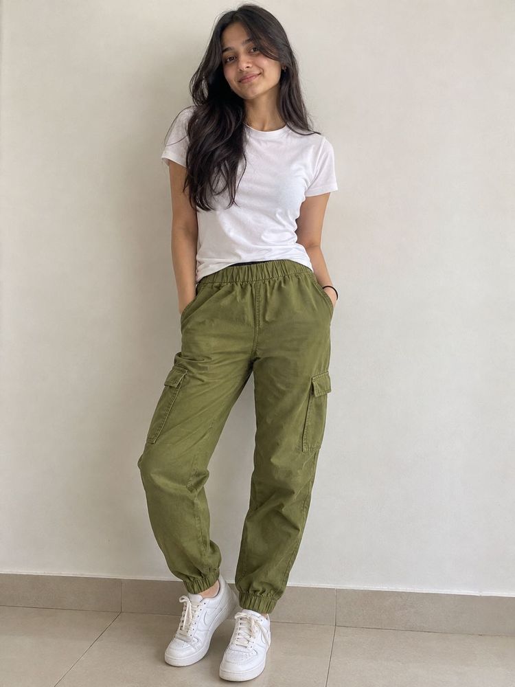 Olive Green Cargo Pants