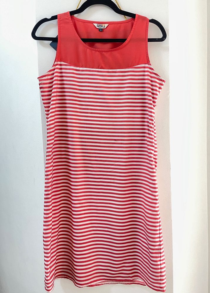 People  Brand Striped A-Line Dress
