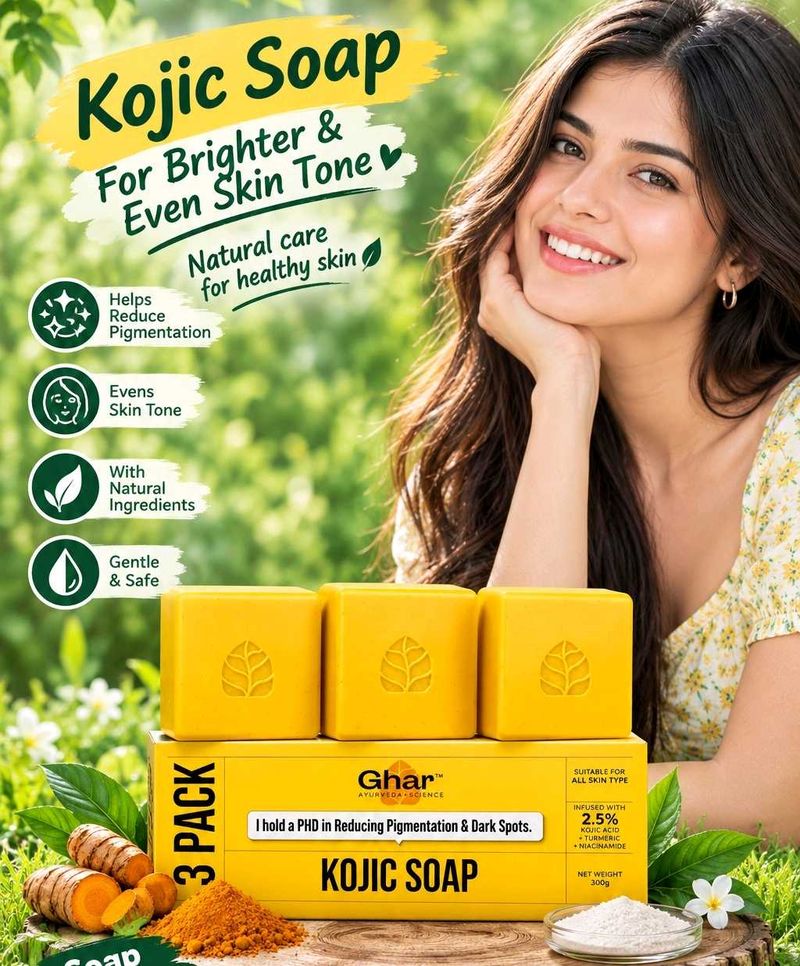 Ghar Kojic Soap for Brighter Skin