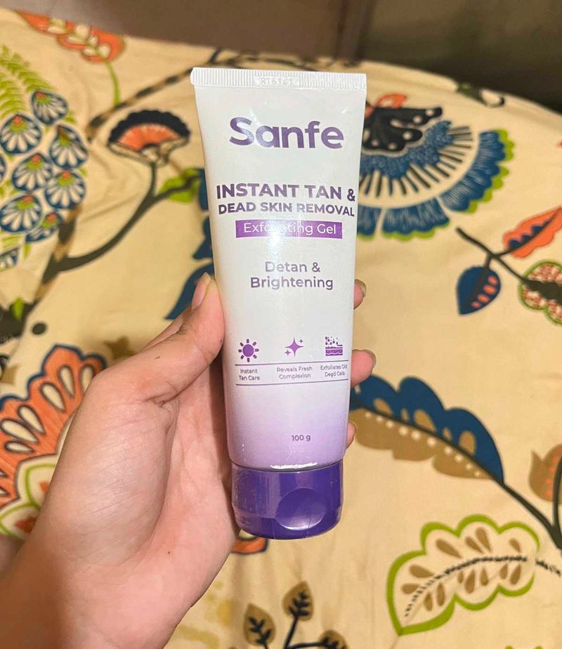 Sanfe Instant Tan &amp; Dead Skin Removal Exfoliating