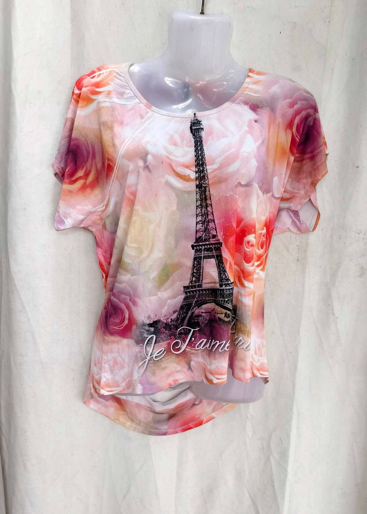 Eiffel tower print top