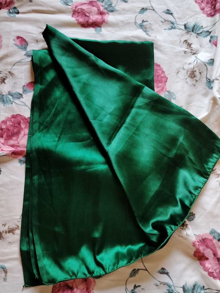 Emerald Green Satin scraf
