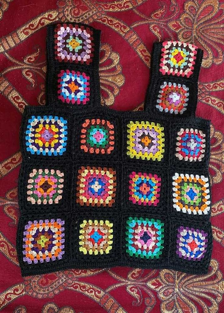 Crochet Patchwork Tank Top