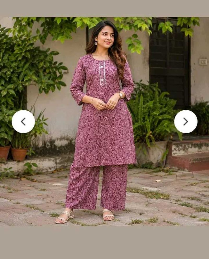 Stylish Printed Kurta and Palazzo Set ( m size)