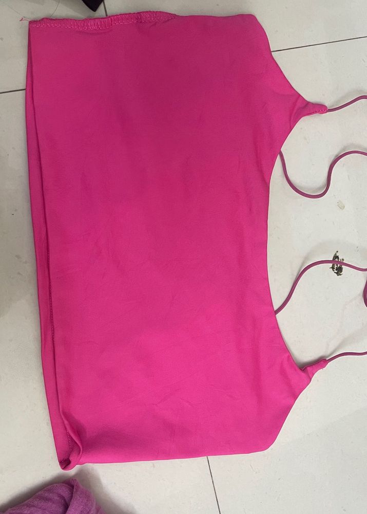 Shein Pink Ruched Mini Dress