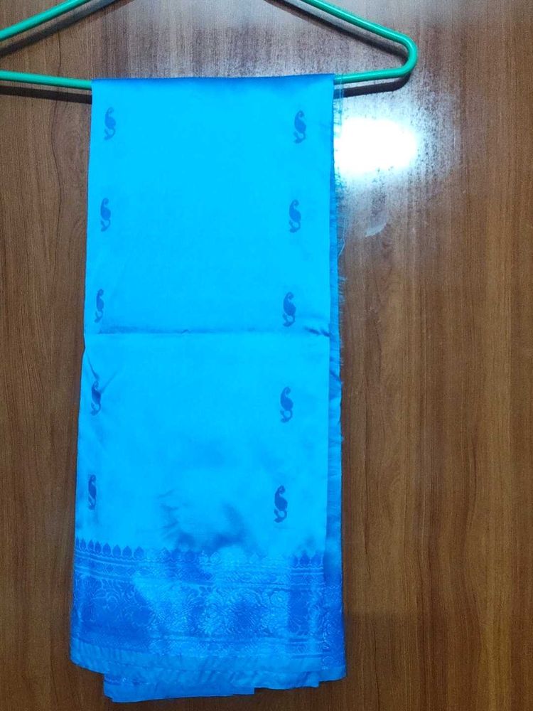 Beautiful Blue Silk Saree