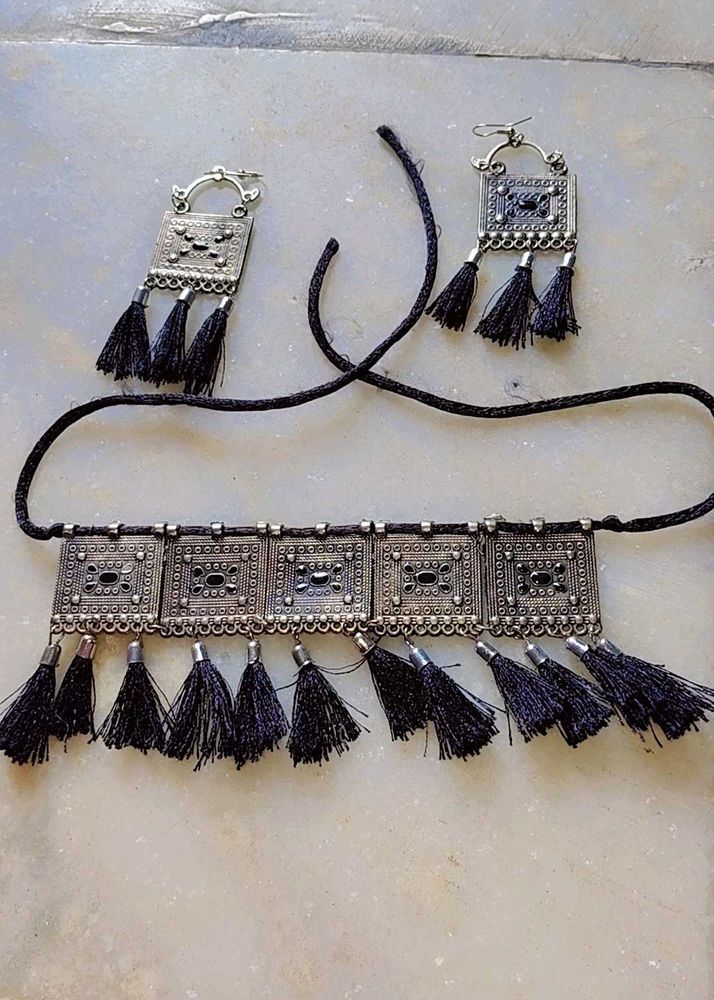 oxidised jwellery set 😇