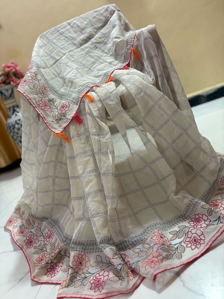 Elegant Embroidered Saree