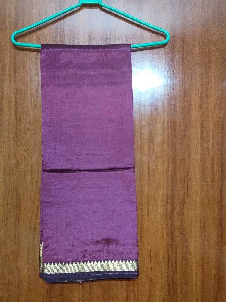 Elegant Purple Silk Saree