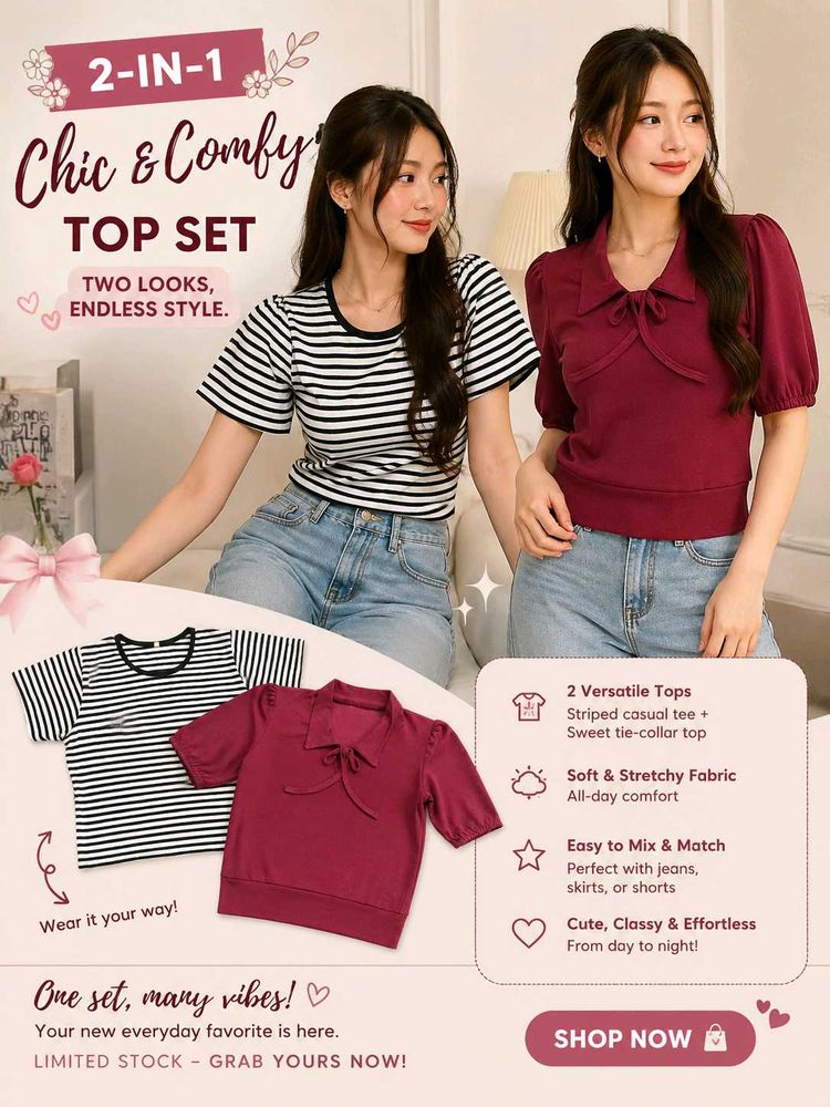 2-IN-1 Chic &amp; Comfy Top Set
