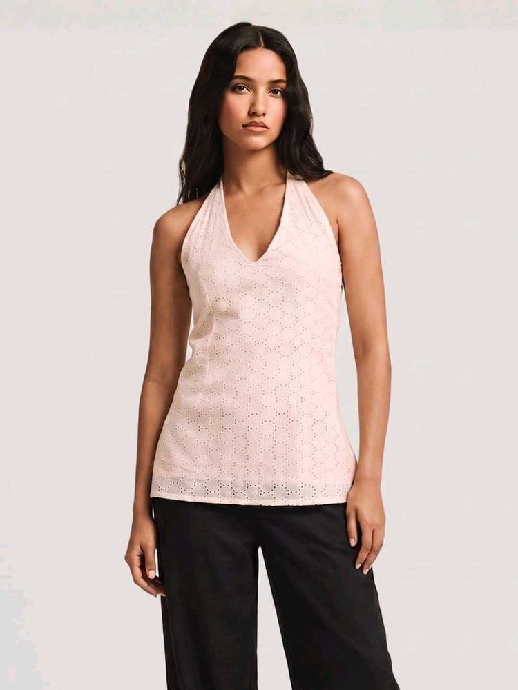 Nishorama Hans Halterneck Corset Kurti – Beige