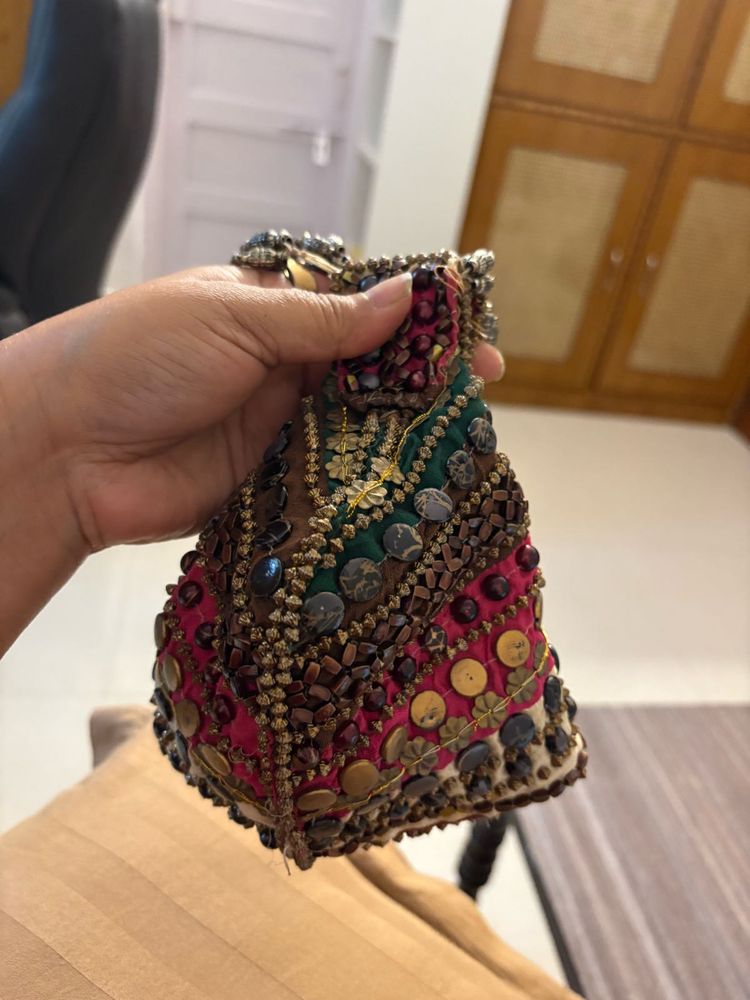 Embroidered Clutch