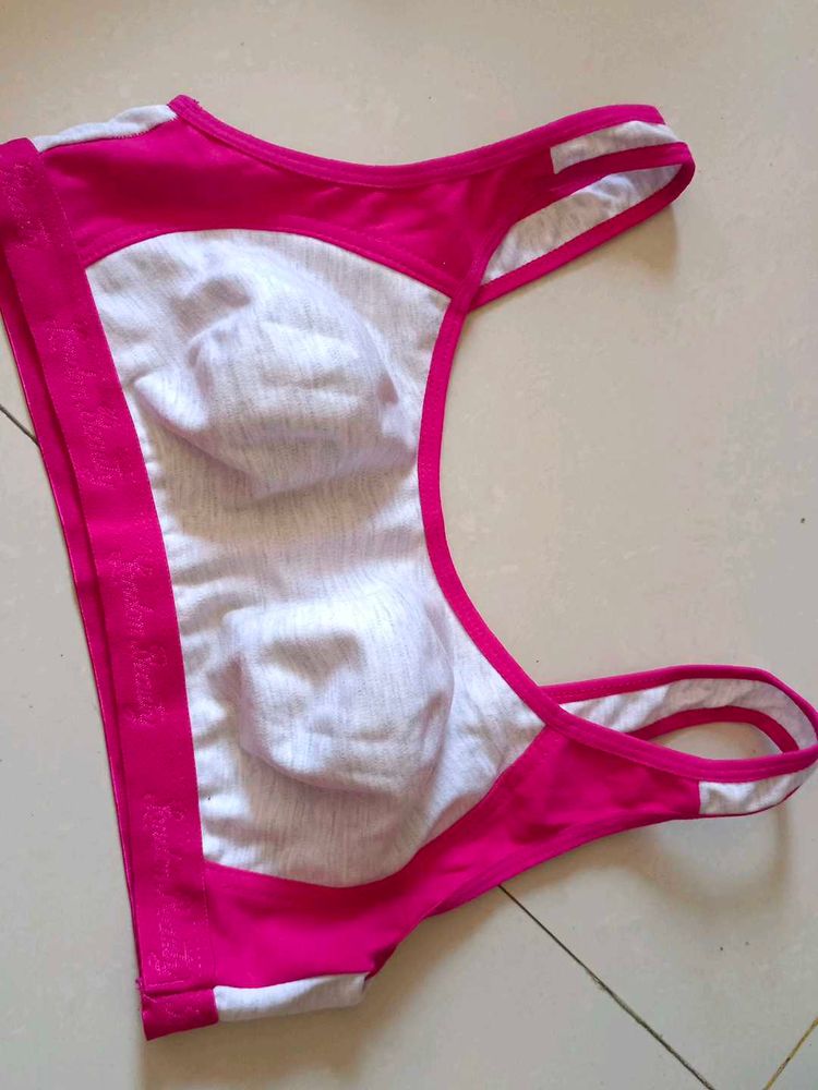 Stylish Pink Sports Bra